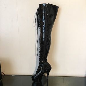 Pleaser Thigh High Stilettos